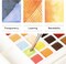 Watercolor Paint Set 48 Colors in Portable Box, Paint Kit with Brush, Palette, Art Supplies, Customizable Color Blocks, Bright Watercolors Travel Set for Adult Teens Beginner Amateur Artists